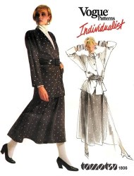 1806  Vogue TAMOTSU  BAND JACKET, LONG FLARE SKIRT, LS TOP PATTERN 12 uncut